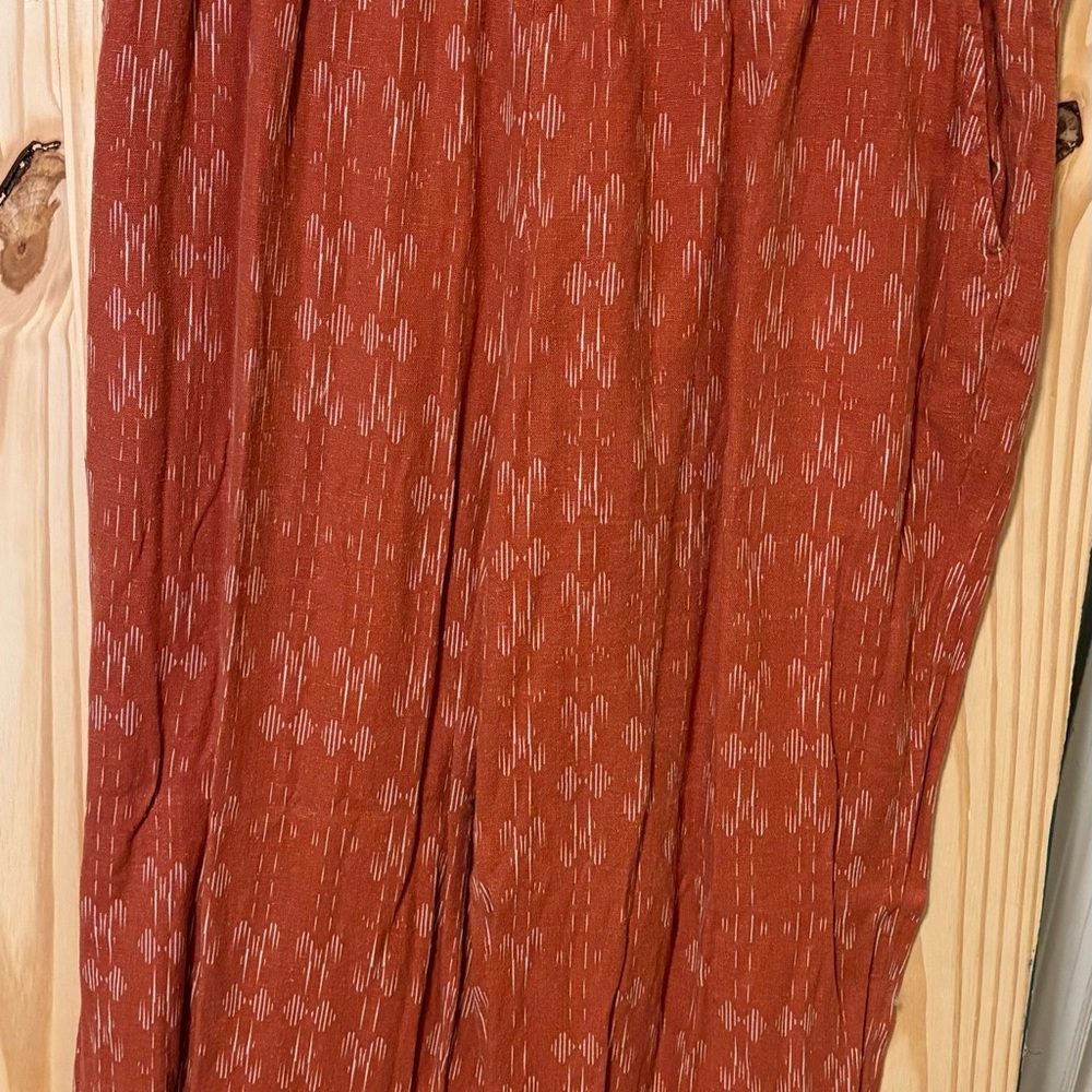 Maurices Terracotta Patterned Pantsuit